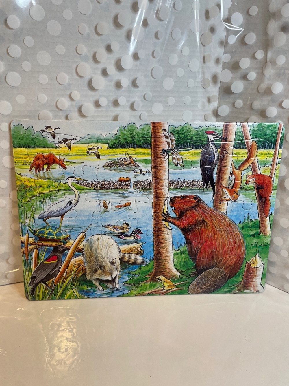 Cobble Hill "The Beaver Pond" 35-Piece Tray Puzzle